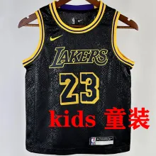 Lakers JAMES #23 Black Kids NBA Jersey