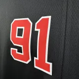 2023/24 Bulls RODMAN #91 Black City Edition NBA Jerseys 热压