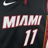2024/25 Miami Heat JAQUEZ JR. #11 Black NBA Jerseys