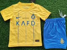 2023/24 Al Nassr Home Yellow Kids Soccer Jersey