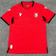 2024/25 Georgia Away Red Fans Soccer Jersey