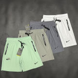 2024/25 Nk~ White NBA Shorts Pants（Pockets Have Zippers）
