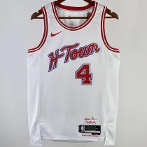 2023/24 Rockets GREEN #4 White City Edition NBA Jerseys