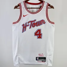 2023/24 Rockets GREEN #4 White City Edition NBA Jerseys