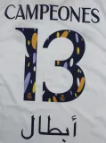 CAMPEONES #13 RM 1:1 Quality Home Supercopa de España Final Fans Jersey 2023/24 胸前小字+西班牙超级杯12右章 ★★