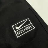 2024/25 Nk~ Black Pure Cotton Sports Trousers Zipper style