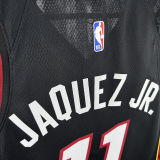 2024/25 Miami Heat JAQUEZ JR. #11 Black NBA Jerseys