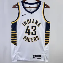 2023/24 Pacers SIAKAM #43 White NBA Jerseys