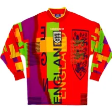 1996 England Goalkeeper Retro Long Sleeve Jersey