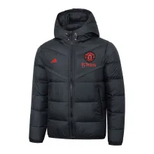 2024 M Utd Black Cotton Jacket