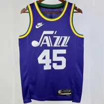 2023/24 Jazz MITCHELL #45 Purple Retro NBA Jerseys