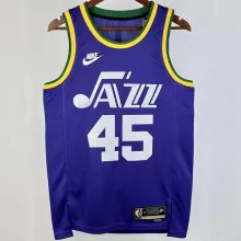 2023/24 Jazz MITCHELL #45 Purple Retro NBA Jerseys