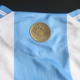 2024/25 Argentina Home Player Version Soccer Jersey (Have FlFA World Champion 2022 有胸前章)