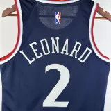 2024/25 Clippers LEONARD #2 Sapphire Blue NBA Jerseys