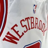 2023/24 Rockets WESTBROK #0 White City Edition NBA Jerseys
