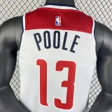 2023/24 Wizards POOLE #13 White Home NBA Jerseys