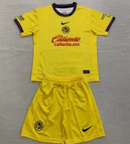 2024/25 Club America Home Yellow Kids Soccer Jersey