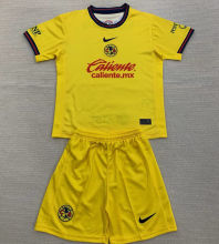 2024/25 Club America Home Yellow Kids Soccer Jersey