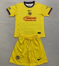 2024/25 Club America Home Yellow Kids Soccer Jersey
