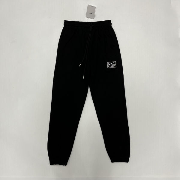 2024/25 Nk~ Black Pure Cotton Sports Trousers Zipper style