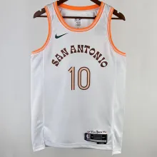 2023/24 Spurs SOCHAN #10 White City Edition NBA Jerseys