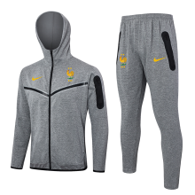 2024/25 France Grey Hoody Zipper Jacket Tracksuit