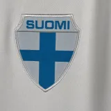 1982 Finland Home White Retro Soccer Jersey