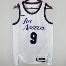 2025 Lakers JAMES JR. #9 White City Edition NBA Jerseys 热压