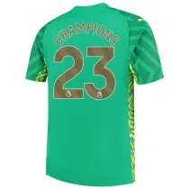 CHAMPIONS #23 Man City Goalkeeper Soccer Jersey 2023/24 (金色字体) ★★
