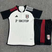2023/24 Fulham Home White Kids Soccer Jersey