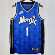 2023/24 Magic MCGRADY #1 Royal Blue Retro NBA Jerseys 热压