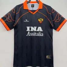 1999/2000 Roma Away Black Retro Soccer Jersey