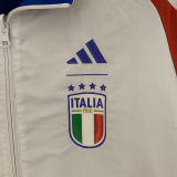 2024 Italy Blue White Reversible Windbreaker 双面