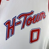 2023/24 Rockets WESTBROK #0 White City Edition NBA Jerseys