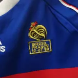 1998 France Home Blue Kids Retro Soccer Jersey
