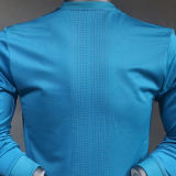 2017/18 RM Third Retro Player Version Long Sleeve Soccer Jersey 球员版带胸前章
