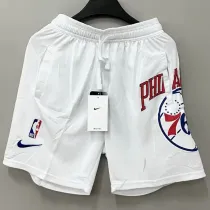 2023/24 76ers White NBA Cotton Pants