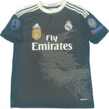 RONALDO # 7 RM Black Dragon Retro Jersey 2014/15 (Have All Patch) (2014+10) 全套章 ★★
