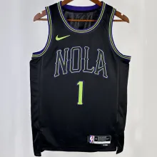 2023/24 Pelicans WILLIAMSON #1 Black City Edition NBA Jerseys