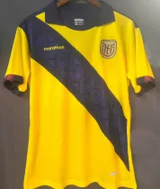 2024/25 Ecuador Home Yelllow Black Fans Soccer Jersey