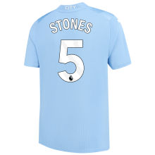 STONES #5 Man City 1:1 Home Blue Fans Jersey 2023/24 (League Font) ★★