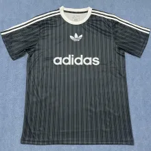 2025 AD~ Black Retro Style Fans Soccer Jersey
