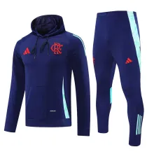 2025 Flamengo Sapphire Blue Hoody Zipper Jacket Tracksuit