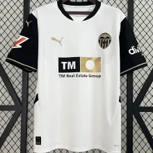 2024/25 Valencia Home White Fans Soccer Jersey