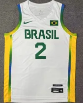 2024 Brazil Team YAGO #2 White Jersey