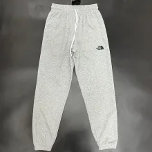 2025 TNF Grey Pure Cotton Sports Trousers Zipper style
