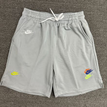 2025 NK Grey Embroidered Multicolor Logo Casual Short Pants CN02灰