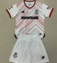2024/25 Deportivo Toluca Away White Kids Soccer Jersey