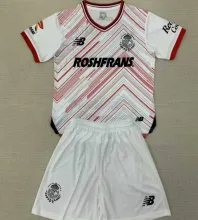 2024/25 Deportivo Toluca Away White Kids Soccer Jersey