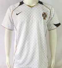 2014 Portugal Away White Retro Soccer Jersey